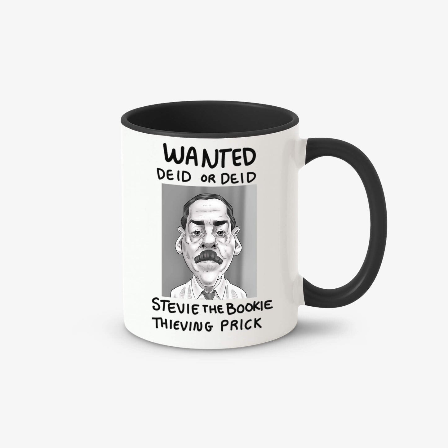 Deid Or Deid Contrast Mug - White/Black - Official Still Game