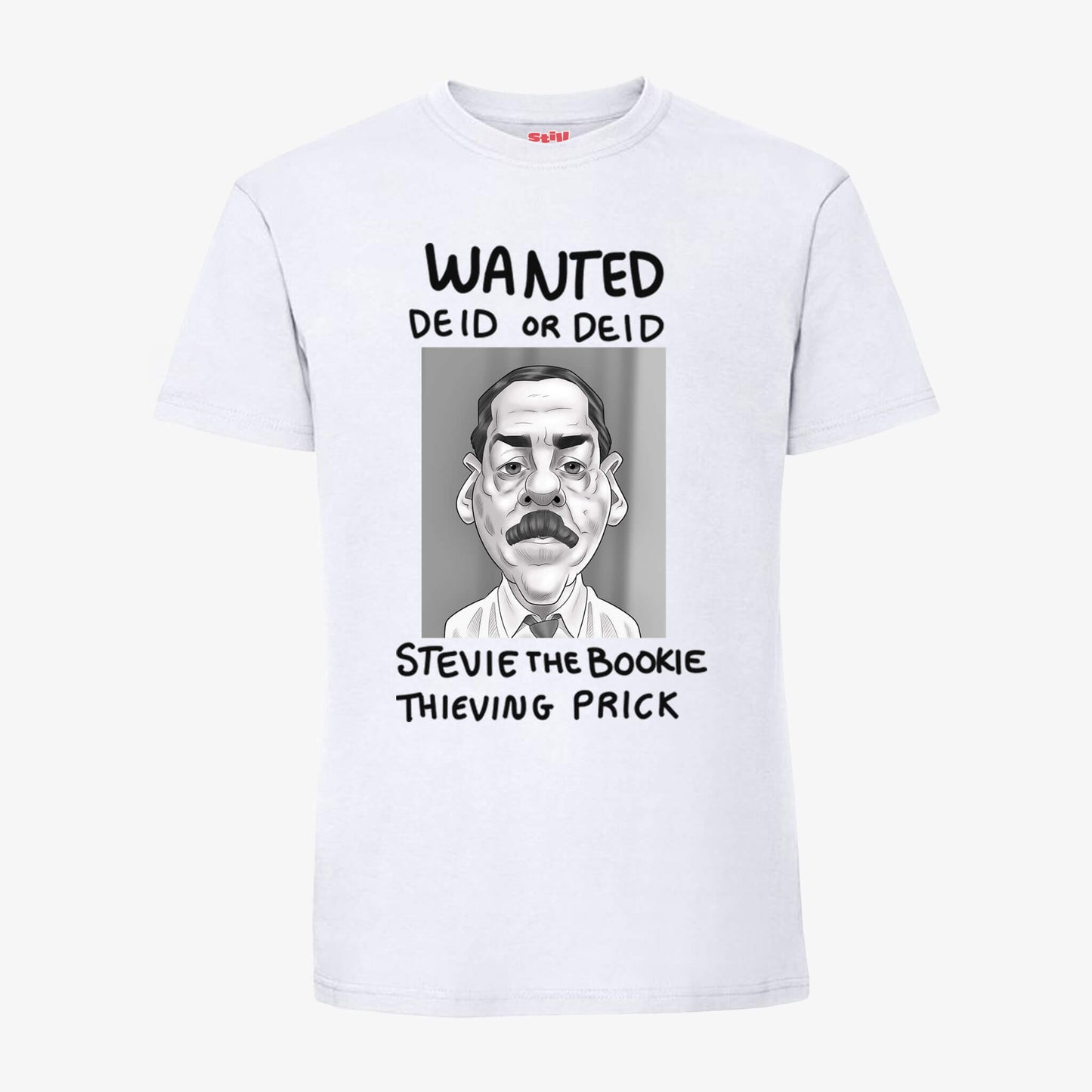 Deid Or Deid T-Shirt - White - Front View - Official Still Game