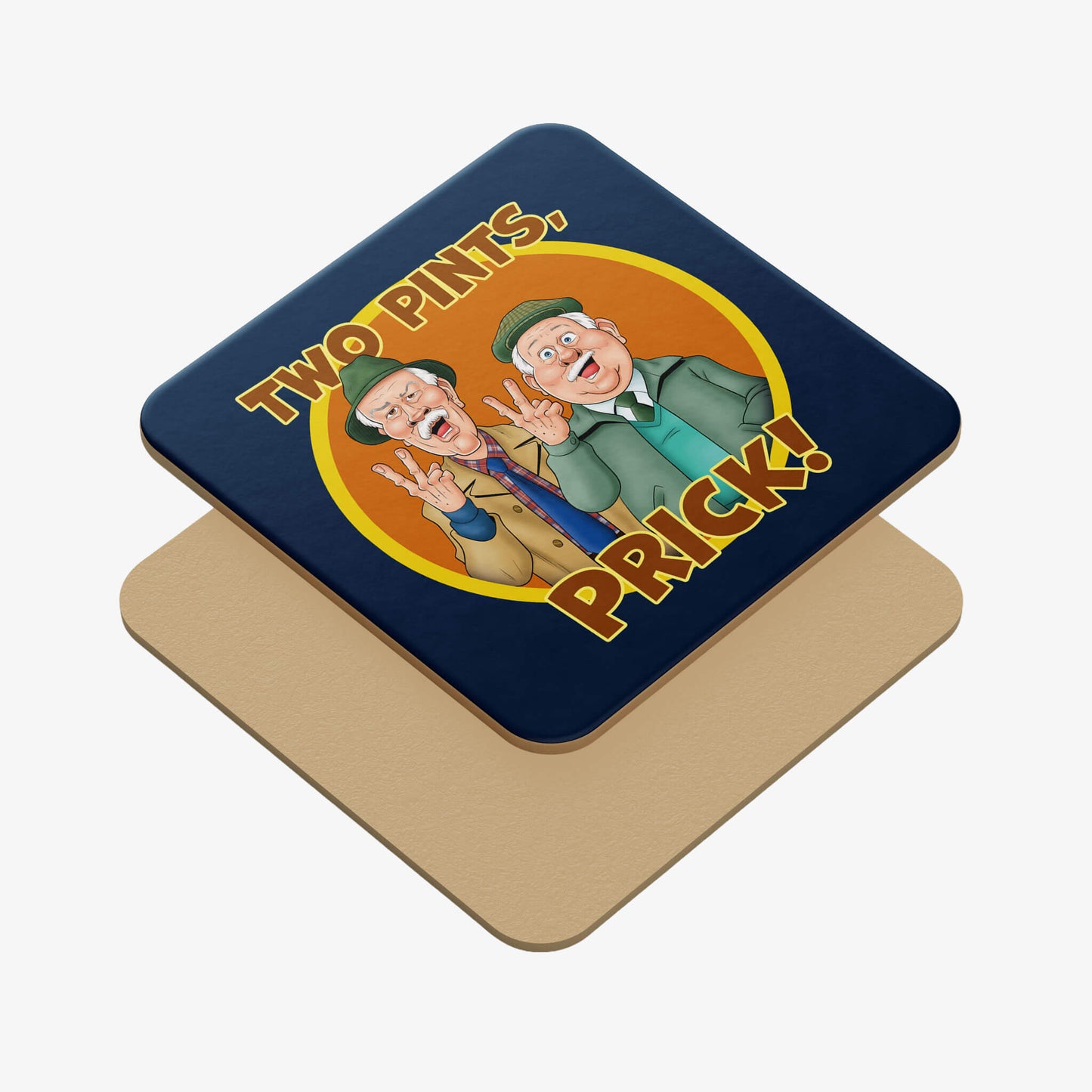 Two Pints, Prick Coaster - Black - Official Still Game