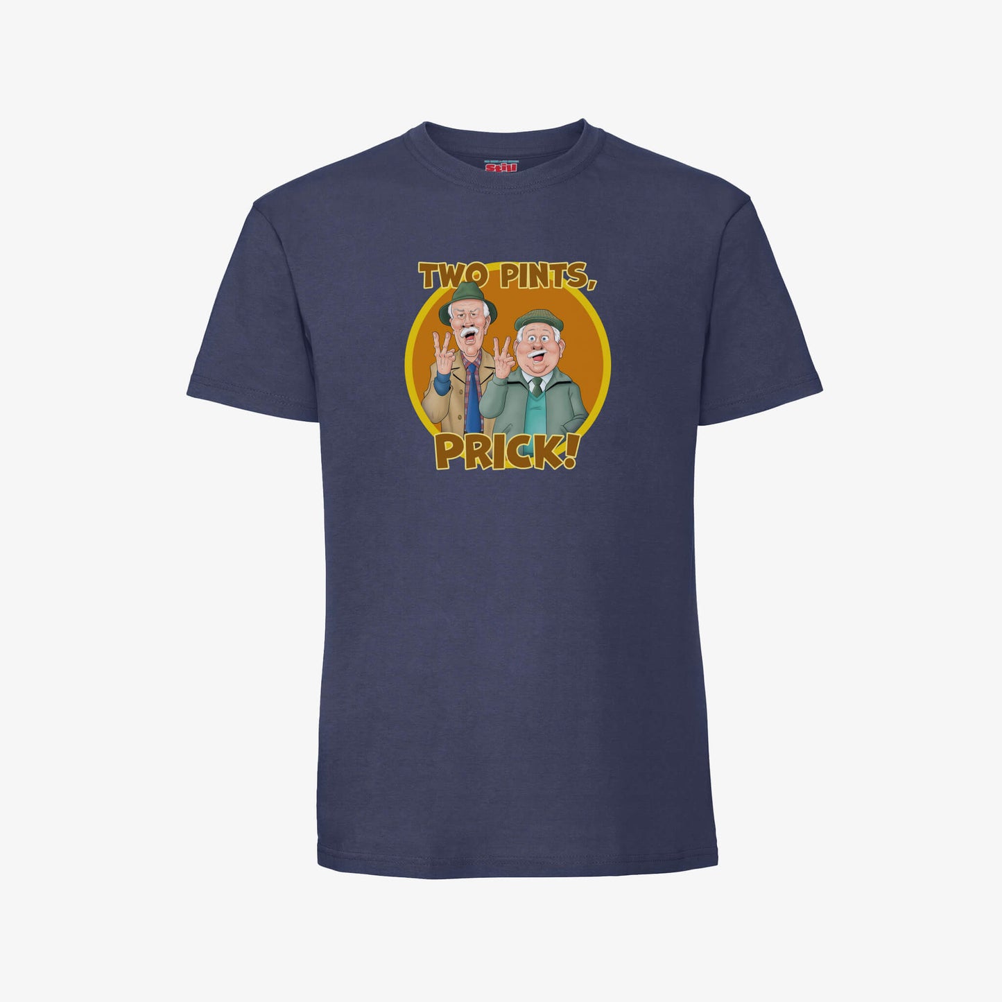 Two Pints, Prick T-Shirt - Navy - Official Still Game