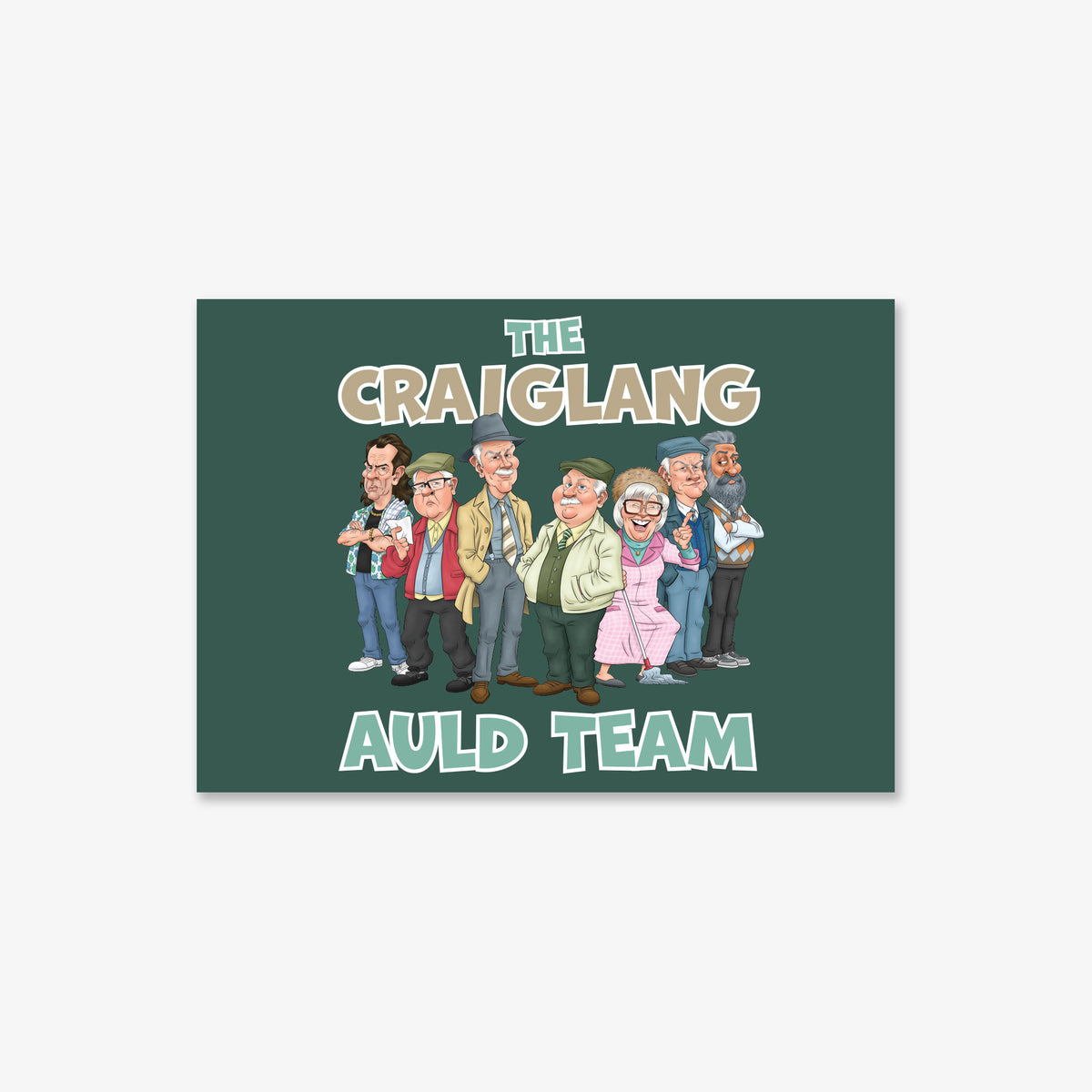 A3 art poster of the Craiglang Auld Team