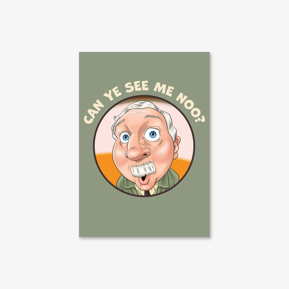 A3 art poster with Can Ye See Me Noo design