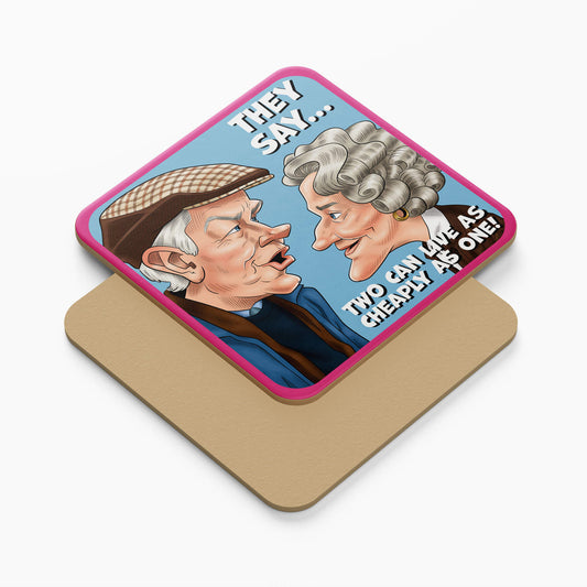 Two Can Live As Cheaply Coaster (Set of 2) - Official Still Game
