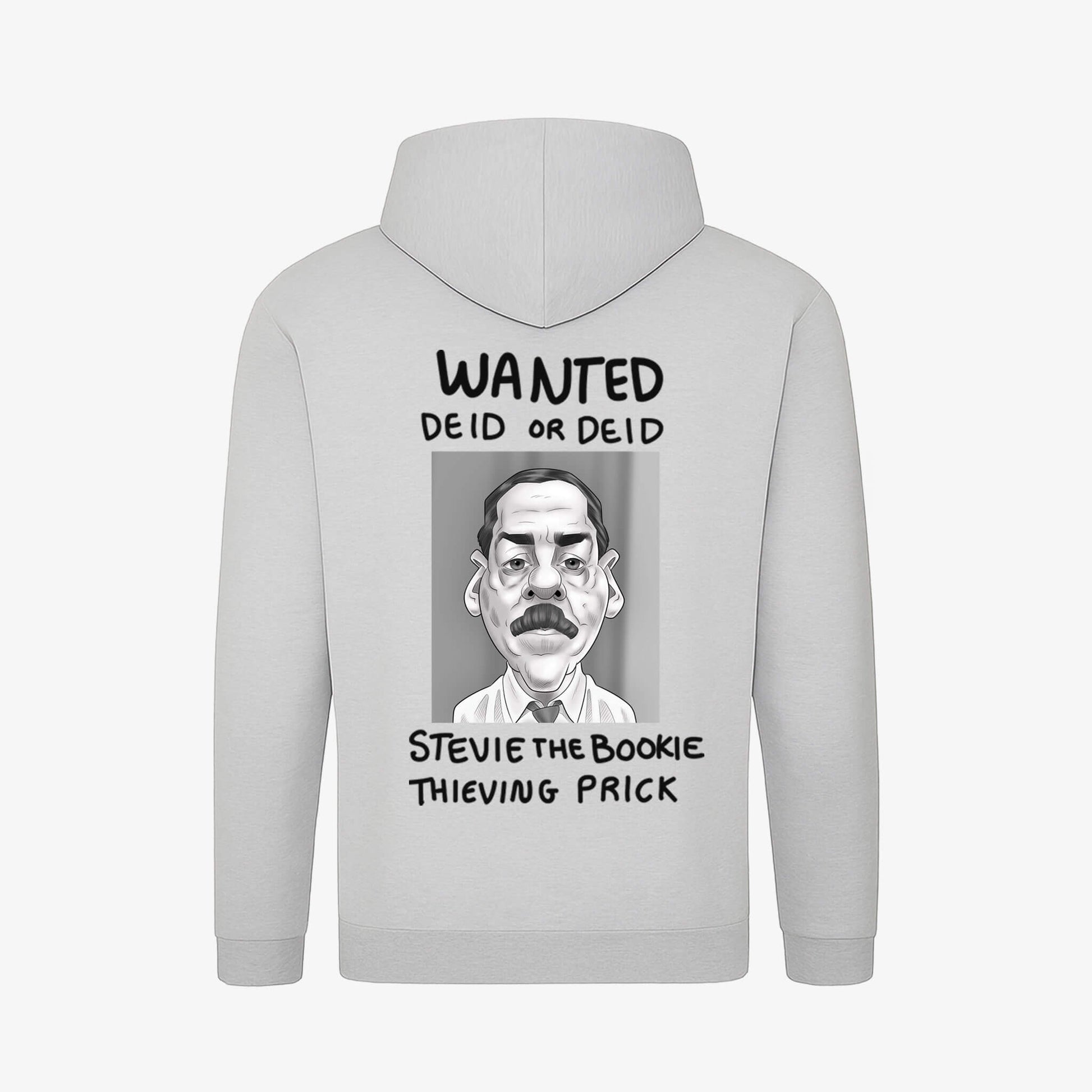 Deid Or Deid Hoodie - Light Grey - Back View - Official Still Game