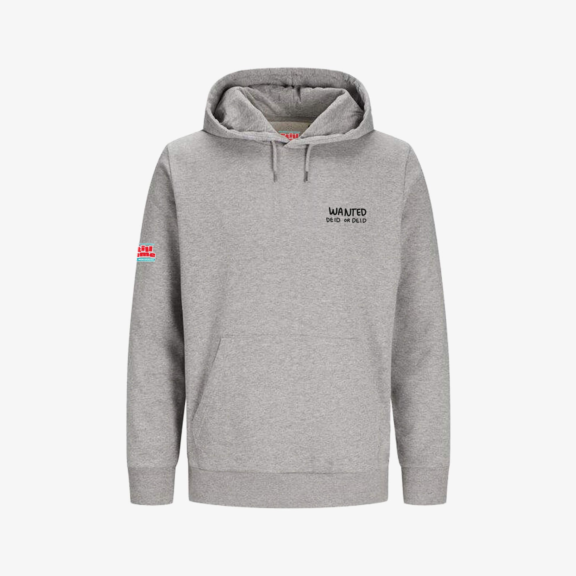Deid Or Deid Hoodie - Light Grey - Front View - Official Still Game