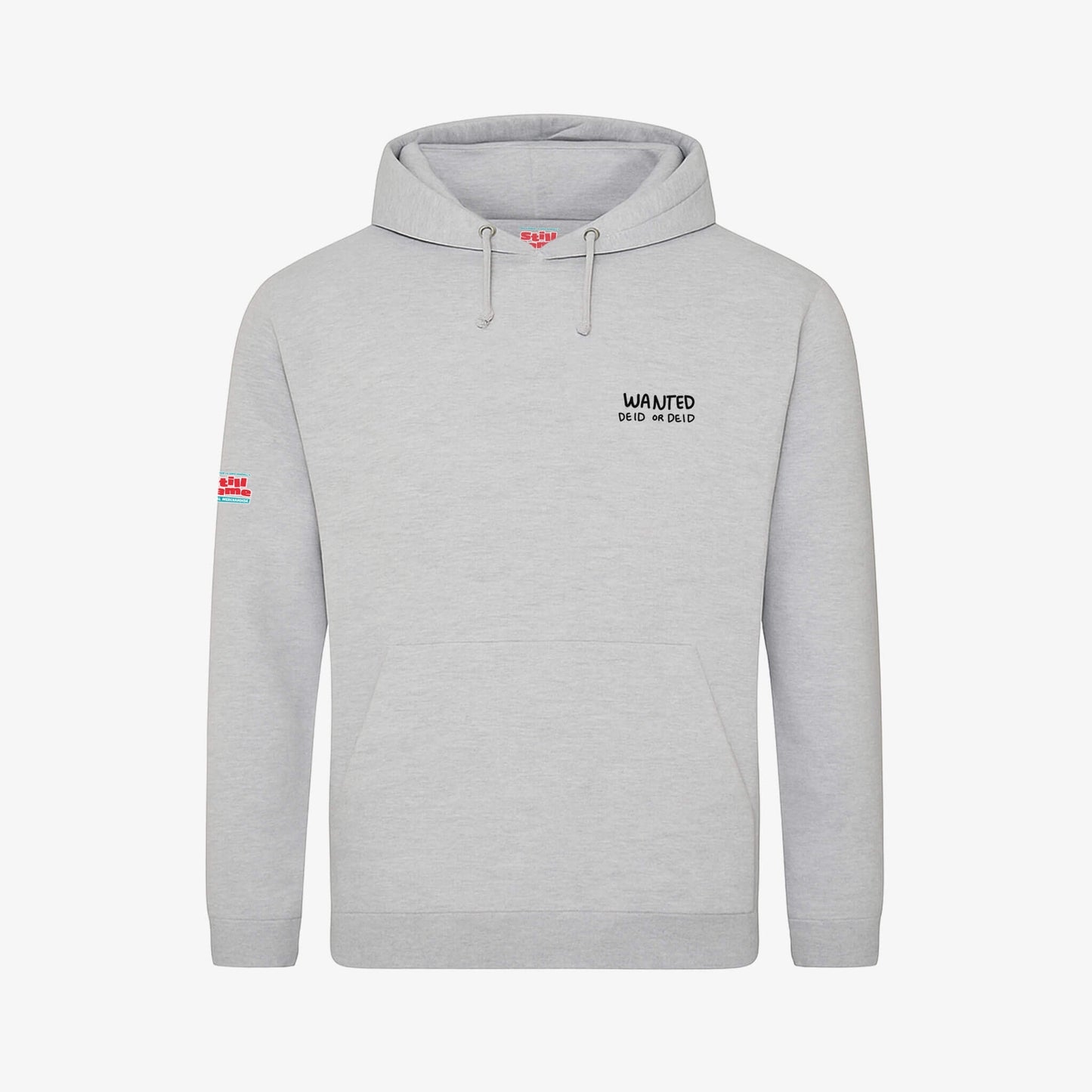 Deid Or Deid Hoodie - Light Grey - Front View - Official Still Game