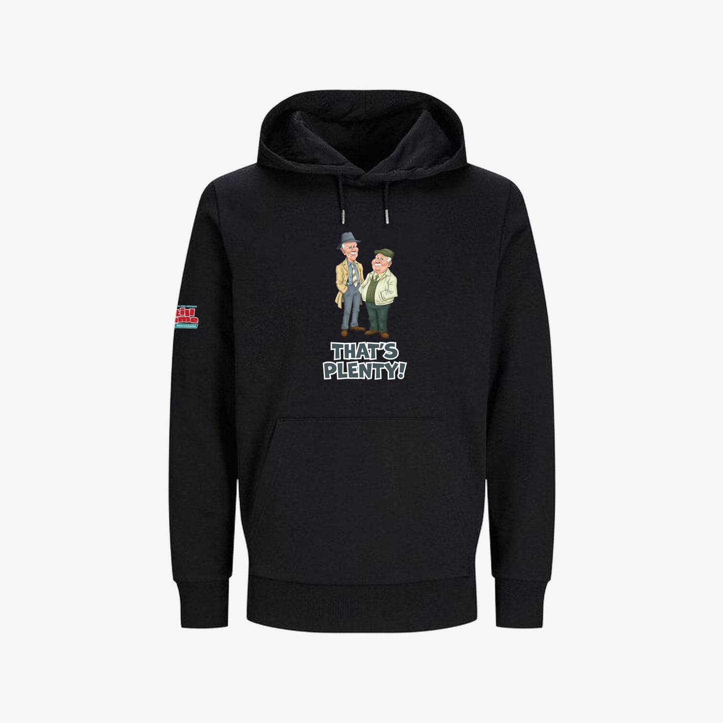 That's Plenty Hoodie - Warm Taupe - Front View - Official Still Game