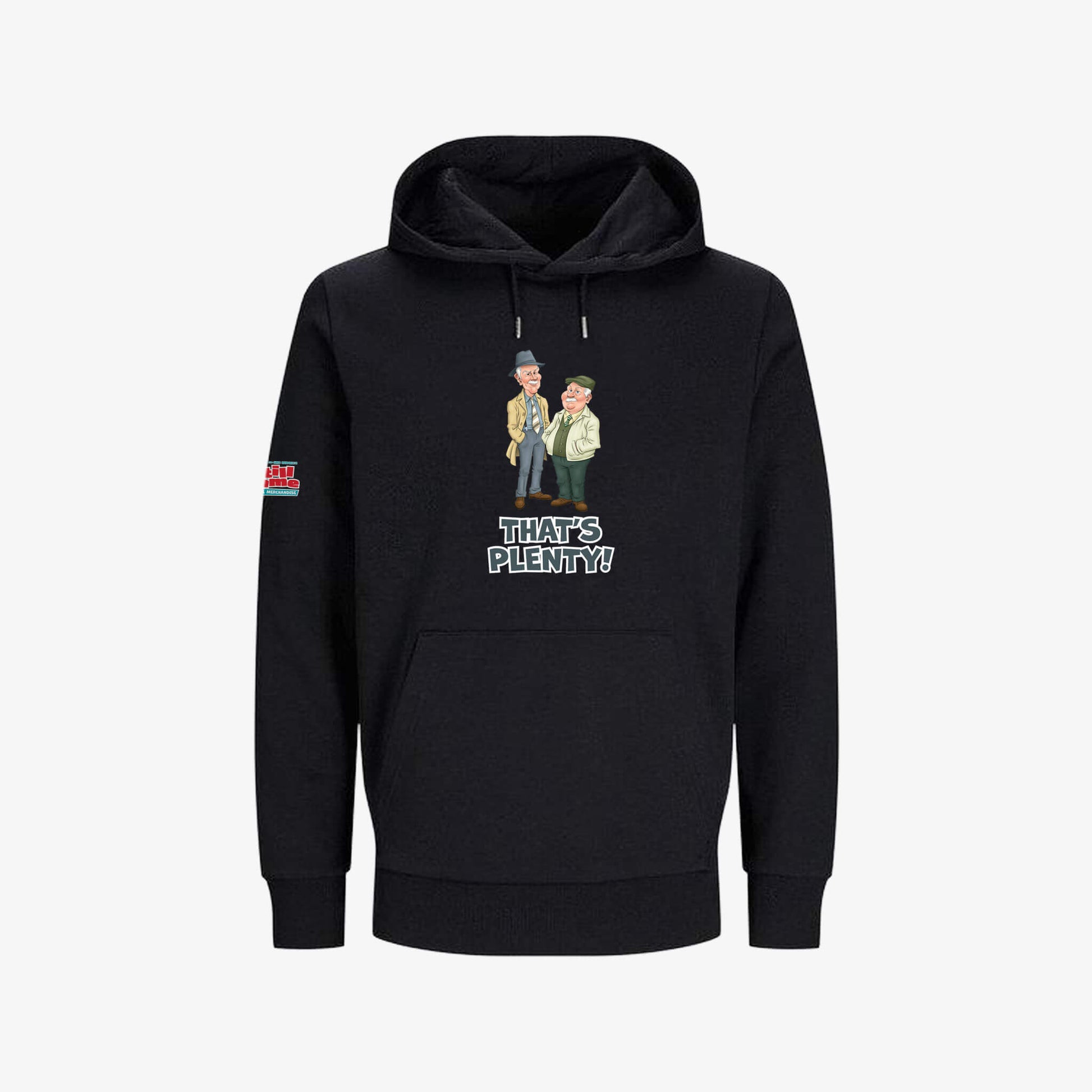 That's Plenty Hoodie - Warm Taupe - Front View - Official Still Game