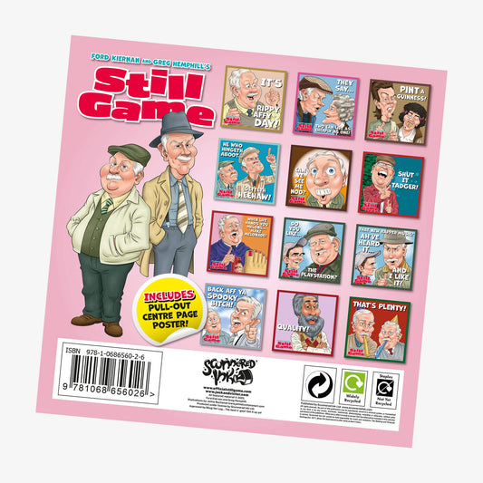 Back Cover of The Official Still Game Calendar 2026