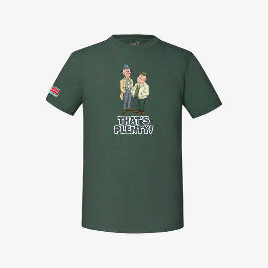 That's Plenty T-Shirt - Bottle Green - Front View - Official Still Game