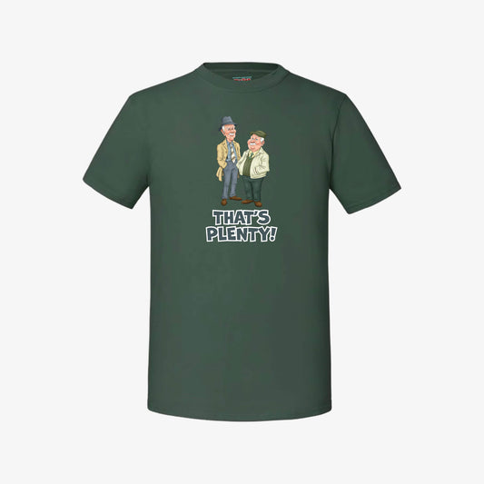 That's Plenty T-Shirt - Bottle Green - Front View - Official Still Game