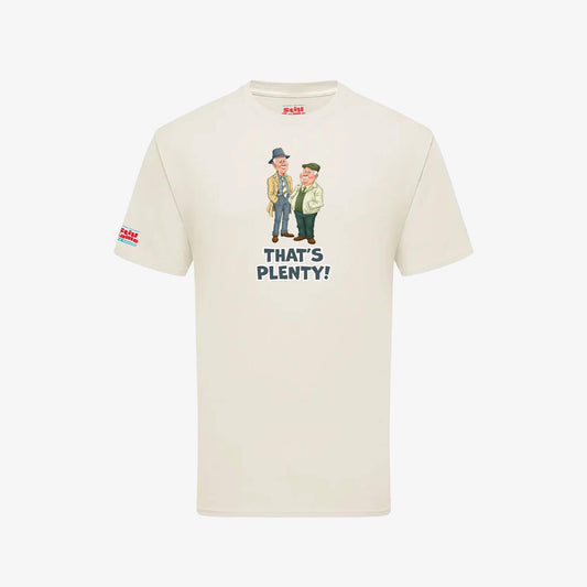 That's Plenty T-Shirt - Natural - Front View - Official Still Game