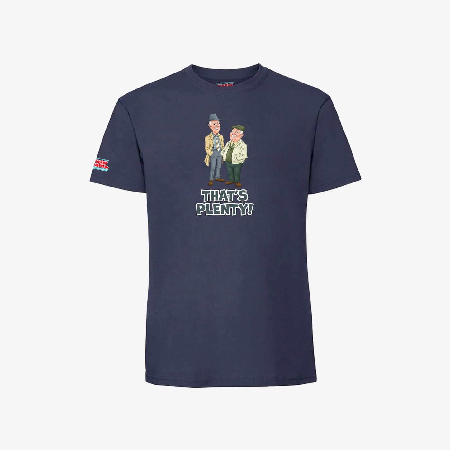 That's Plenty T-Shirt - Navy - Front View - Official Still Game