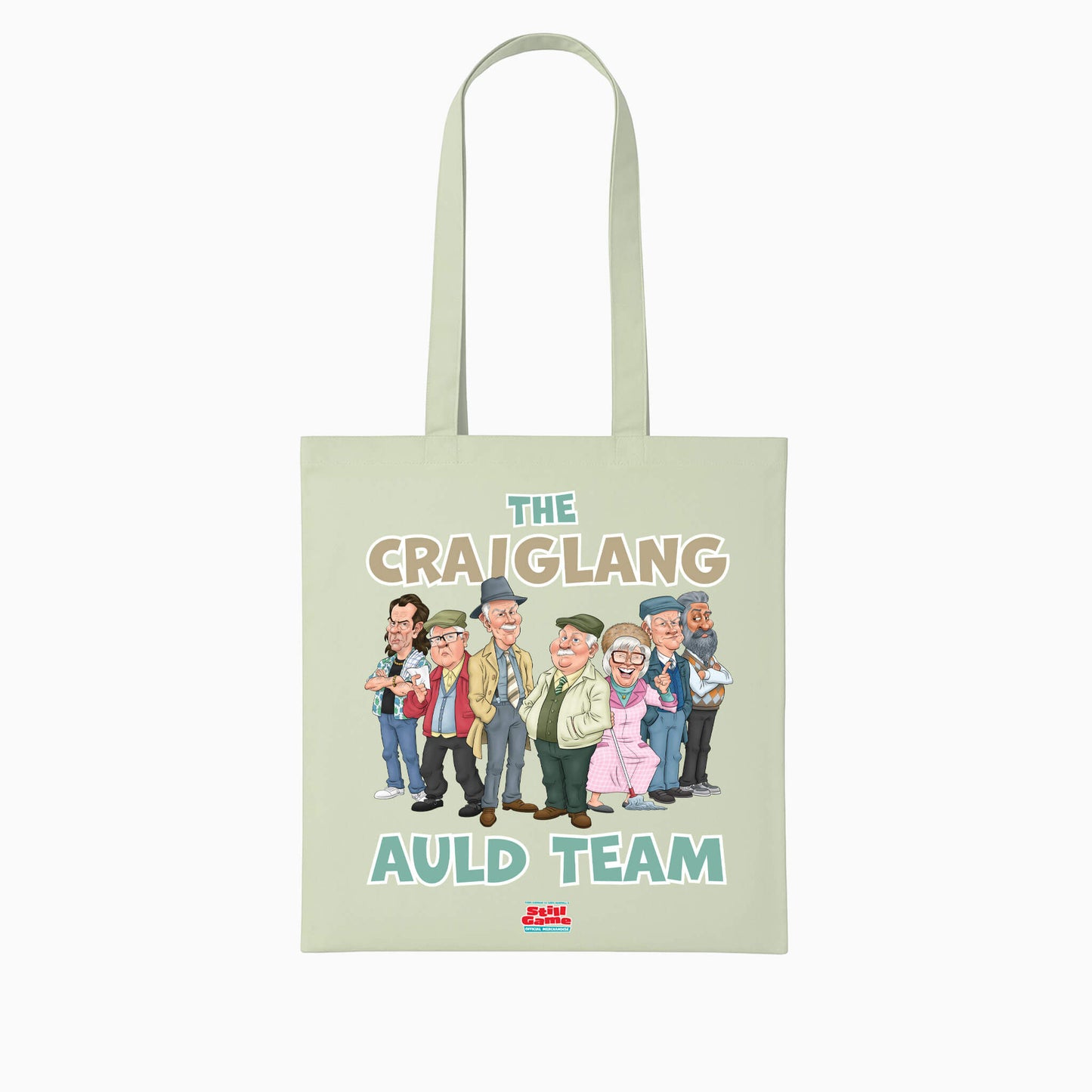 Auld Team Tote Bag - Mint - Official Still Game