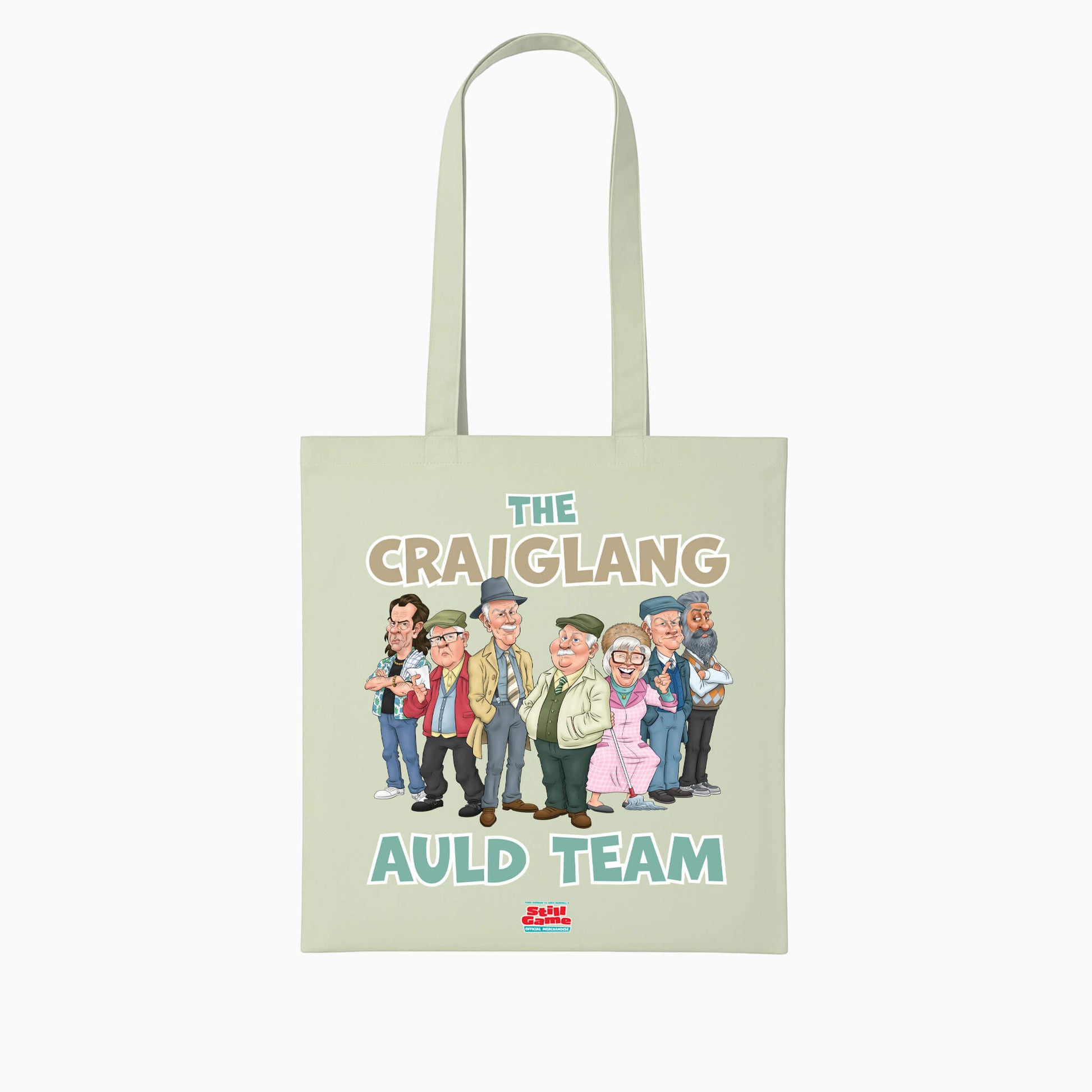Auld Team Tote Bag - Mint - Official Still Game