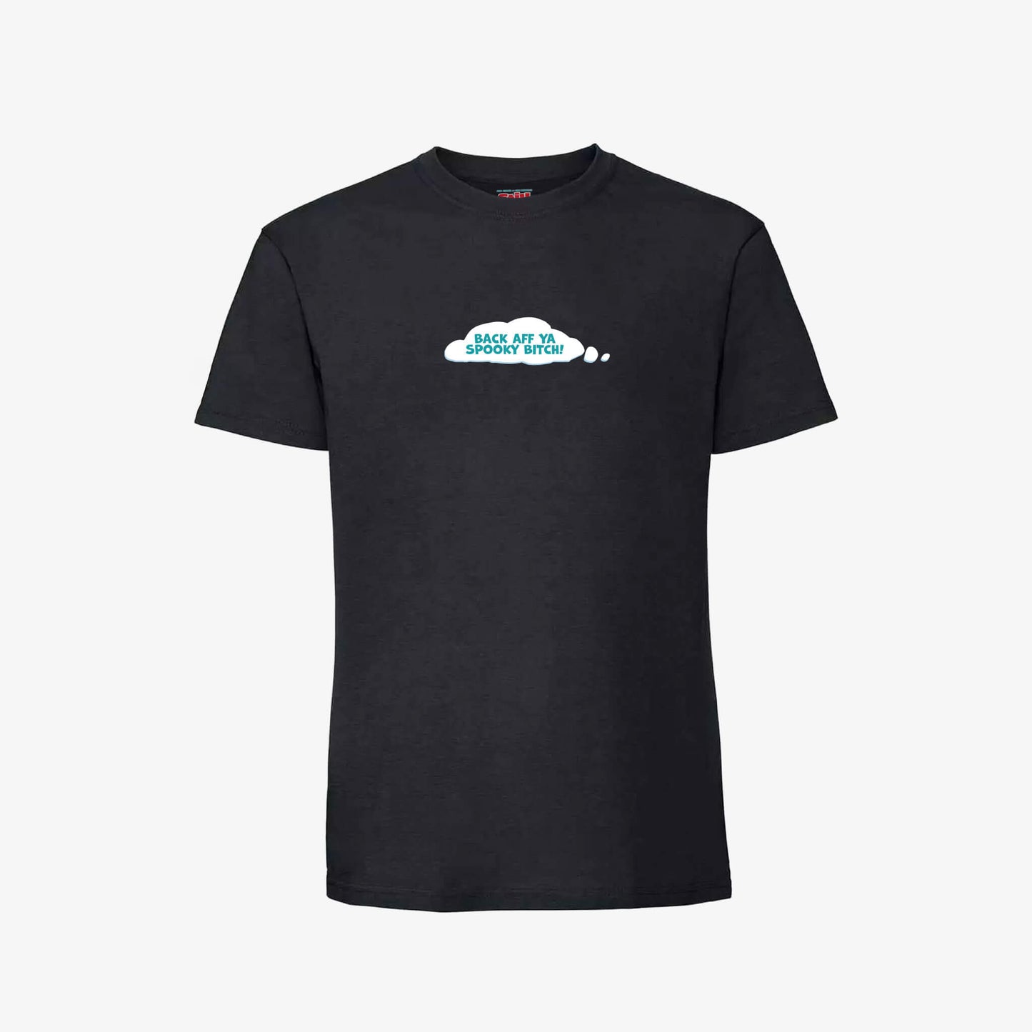 Back Aff T-Shirt - Black - Front View - Official Still Game
