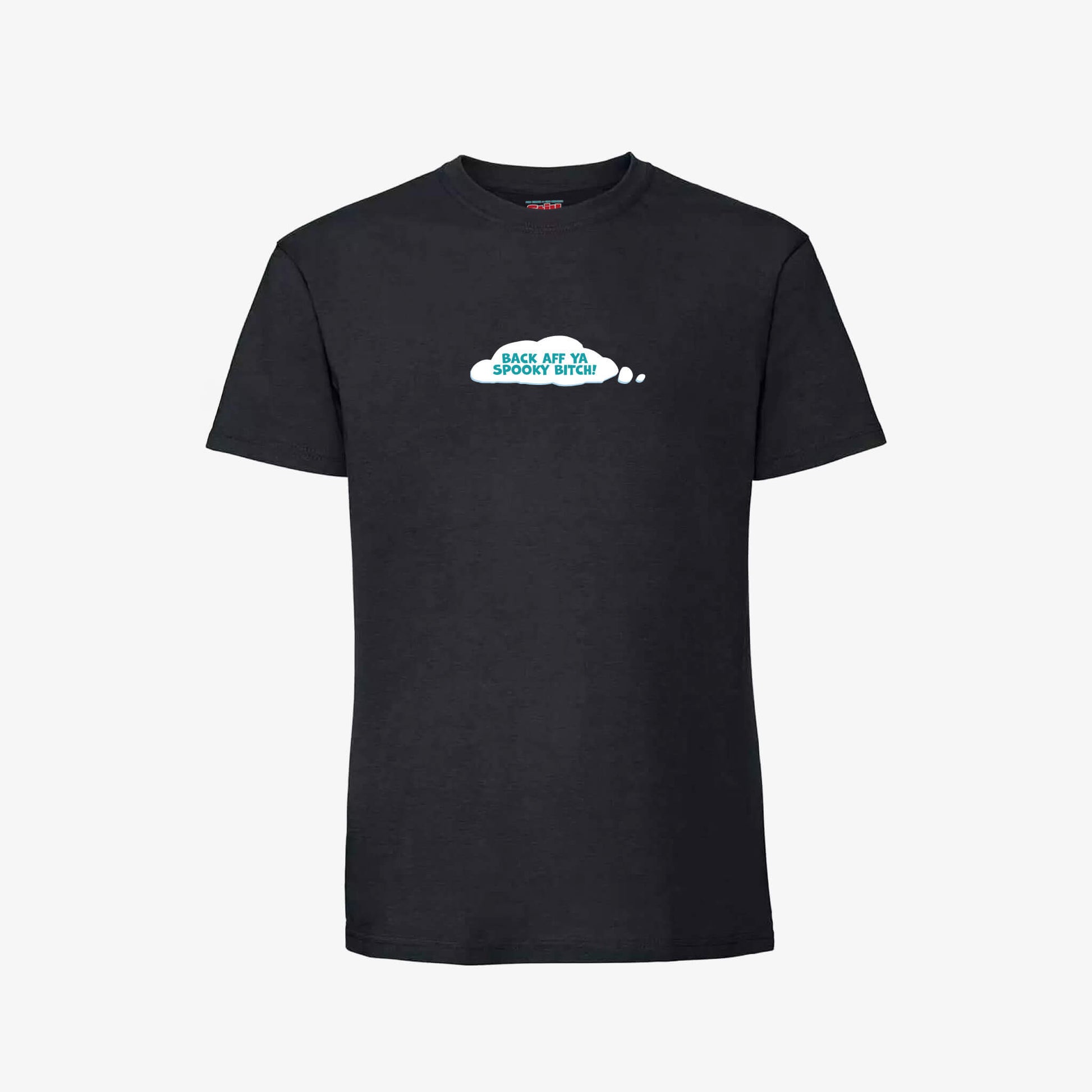 Back Aff T-Shirt - Black - Front View - Official Still Game