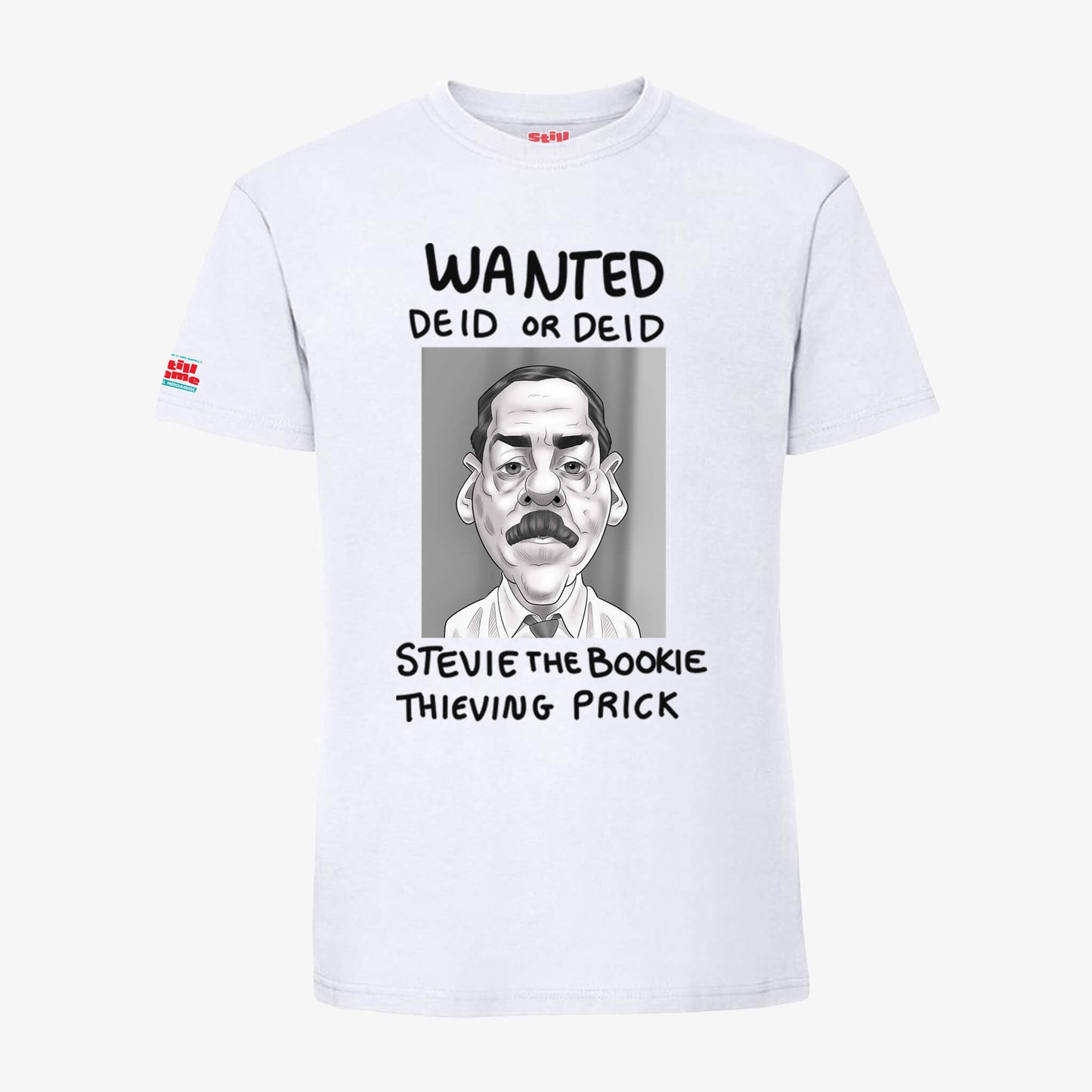 Deid Or Deid T-Shirt - White - Front View - Official Still Game