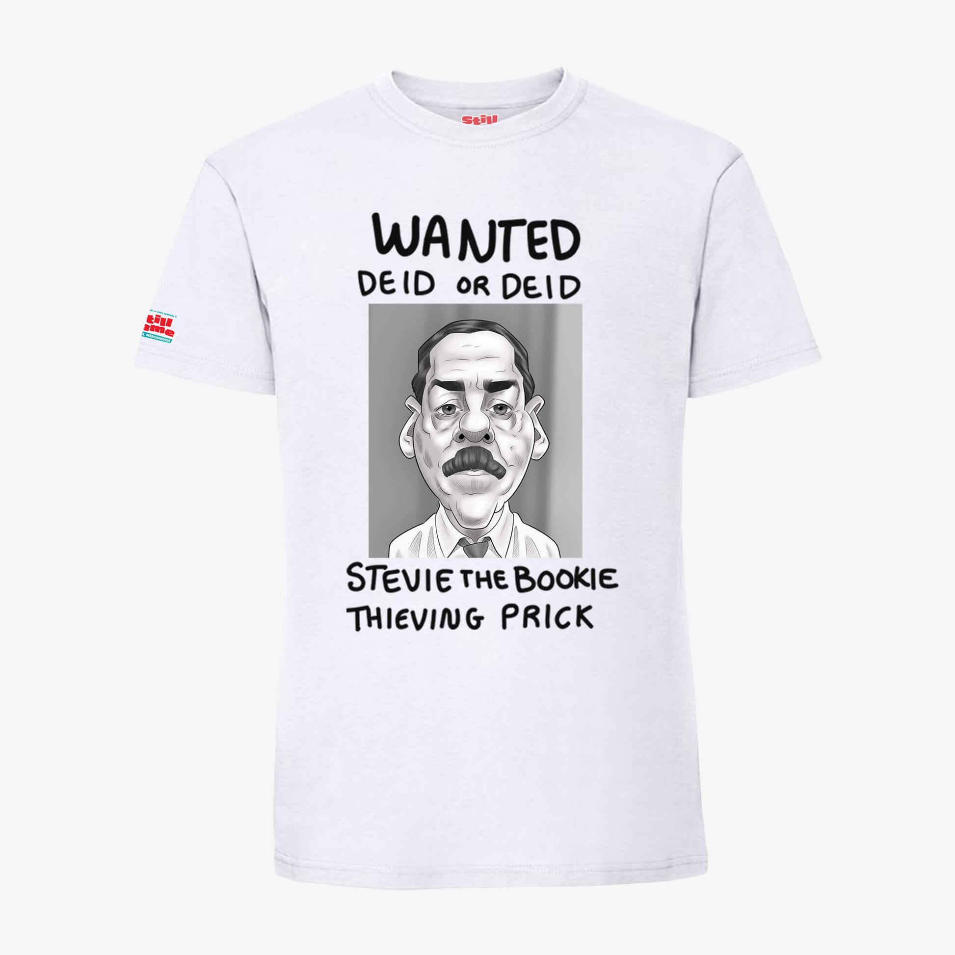 Deid Or Deid T-Shirt - White - Front View - Official Still Game