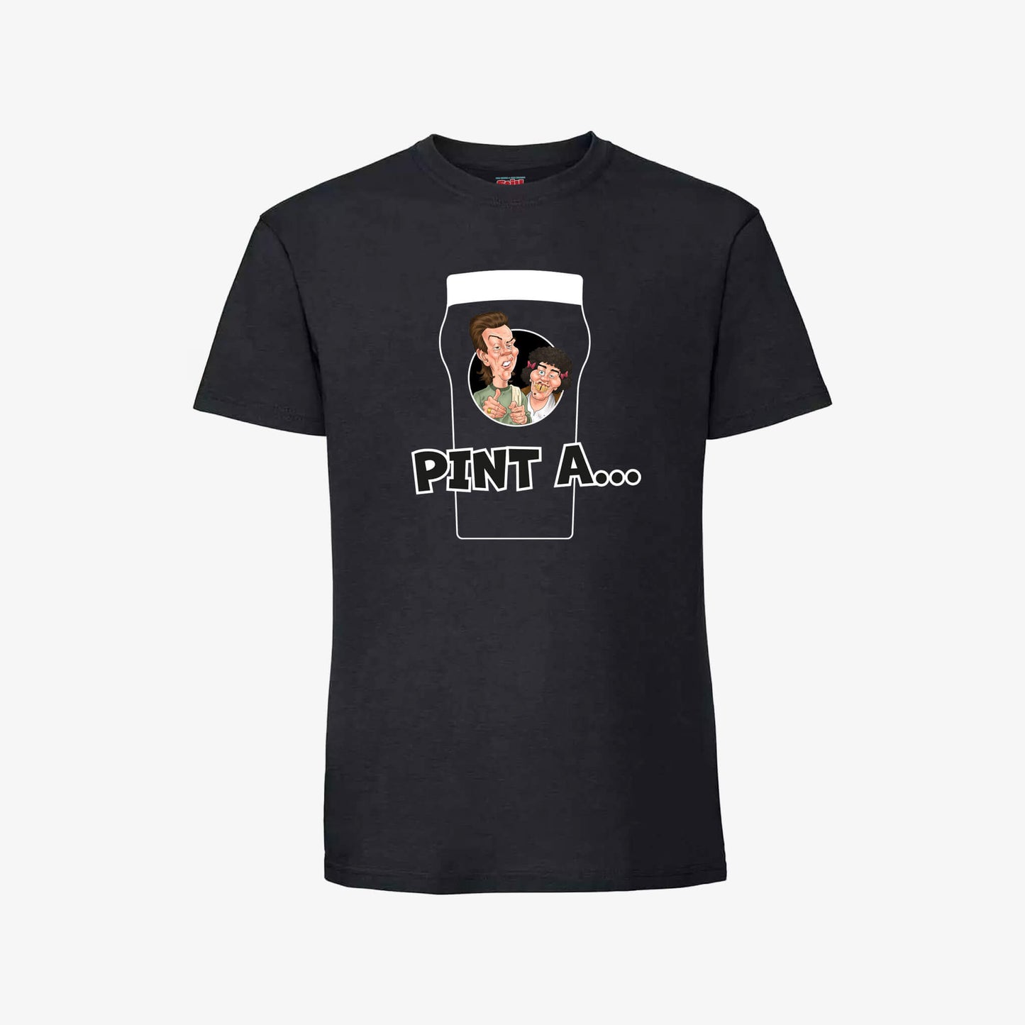Pint A... T-Shirt | Black | Official Still Game