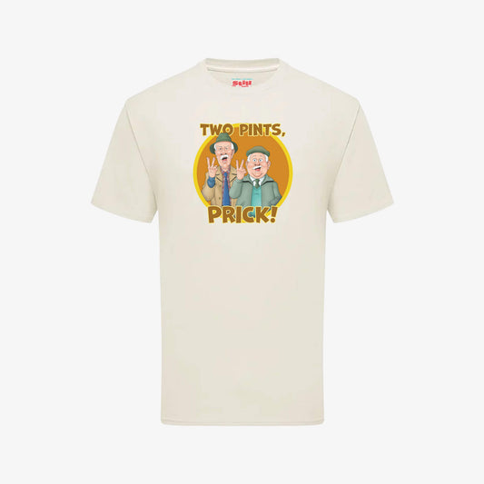 Two Pints, Prick T-Shirt - Natural - Official Still Game